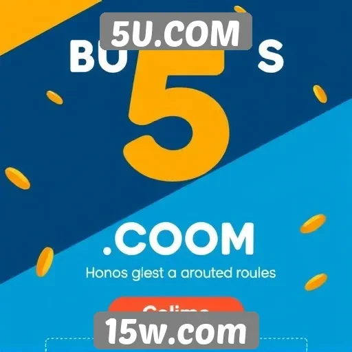 Comparativa de bônus disponíveis em 5U.COM
